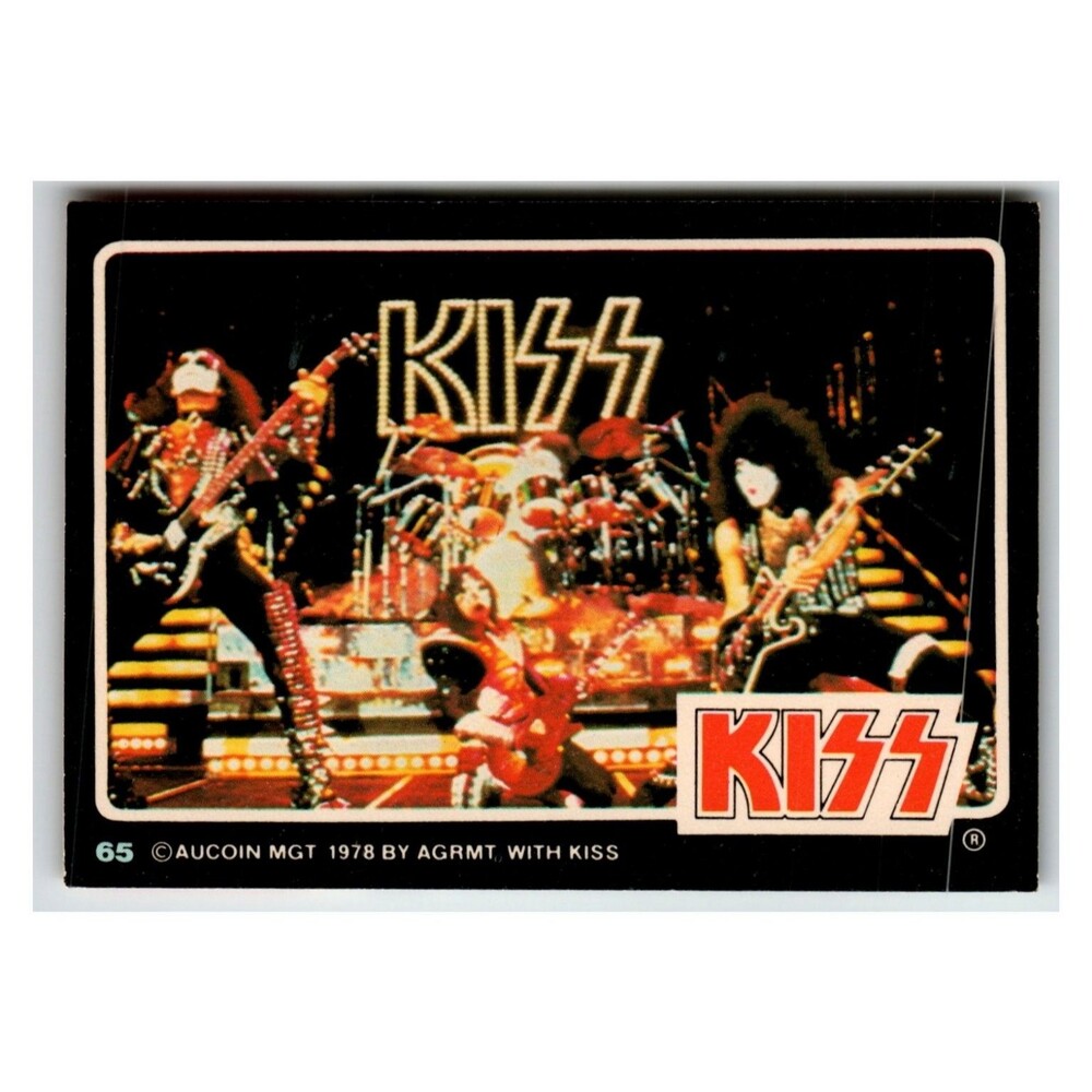 KISS Band 1978 Donruss Card 65 Rock Stars Series